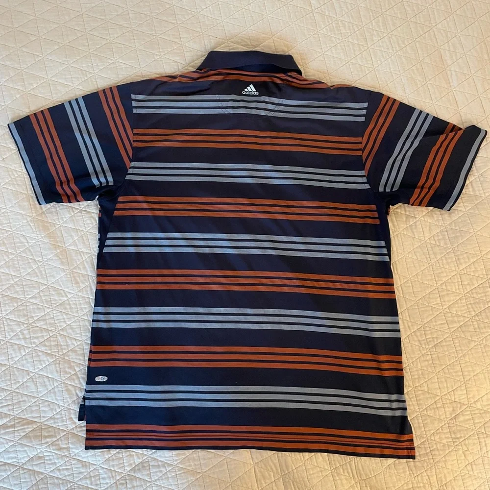 Adidas 2008 U.S. OPEN TORREY PINES Logo Horizontal Striped Golf‎ Shirt Size L